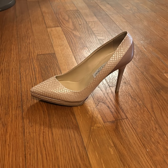 Jimmy Choo London Reptile Skin Heels with Box - Picture 5 of 6
